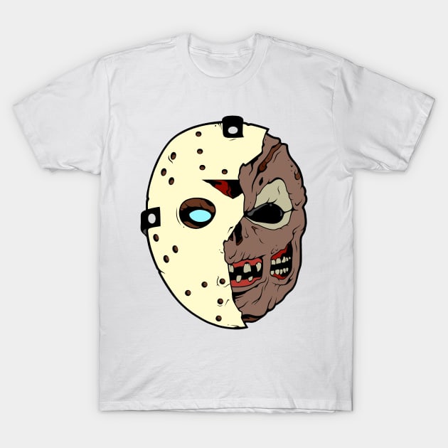 Jason Voorhees Broken Mask T-Shirt by Creative Terror